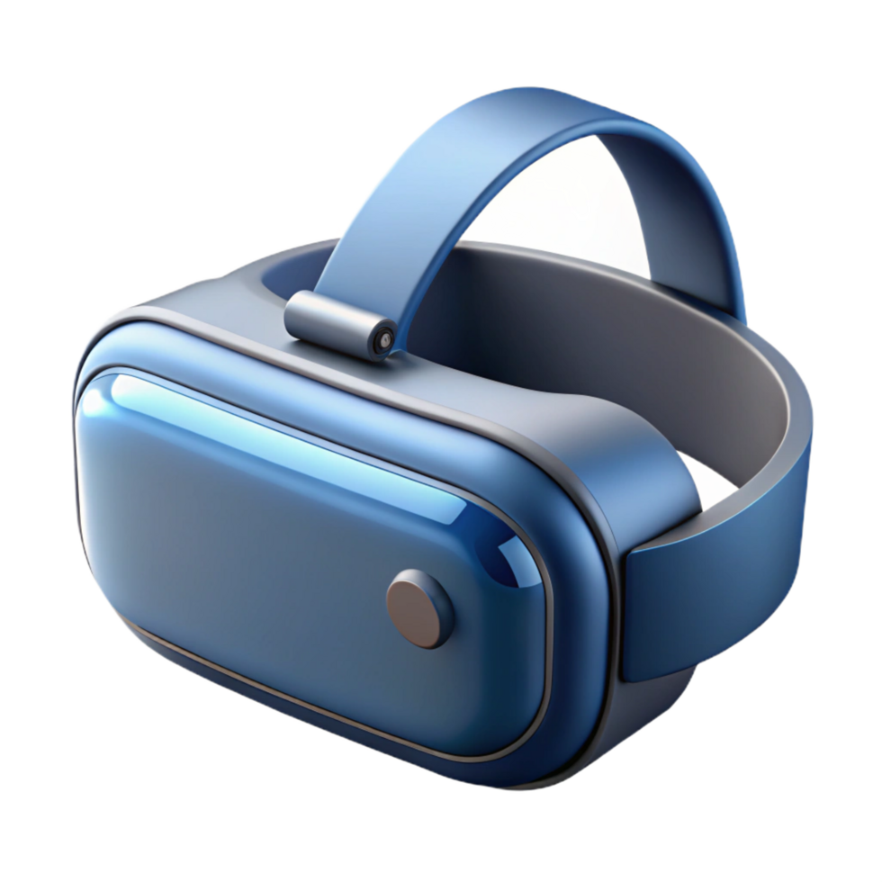 alluring distinguished Professional render, isolated cutout of a single virtual reality headset, hyper-specific lens design, ultra-detailed with Transparent Background png