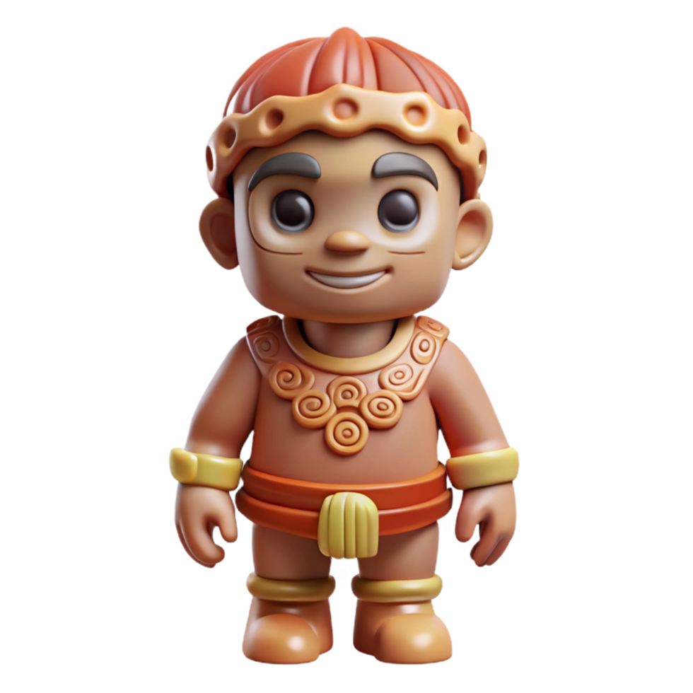 captivating peaceful elegant Concept art style isolated cutout professional render of a tribal child's toy carved from bone, ultra-detailed, hyper-specific with Transparent Background original png