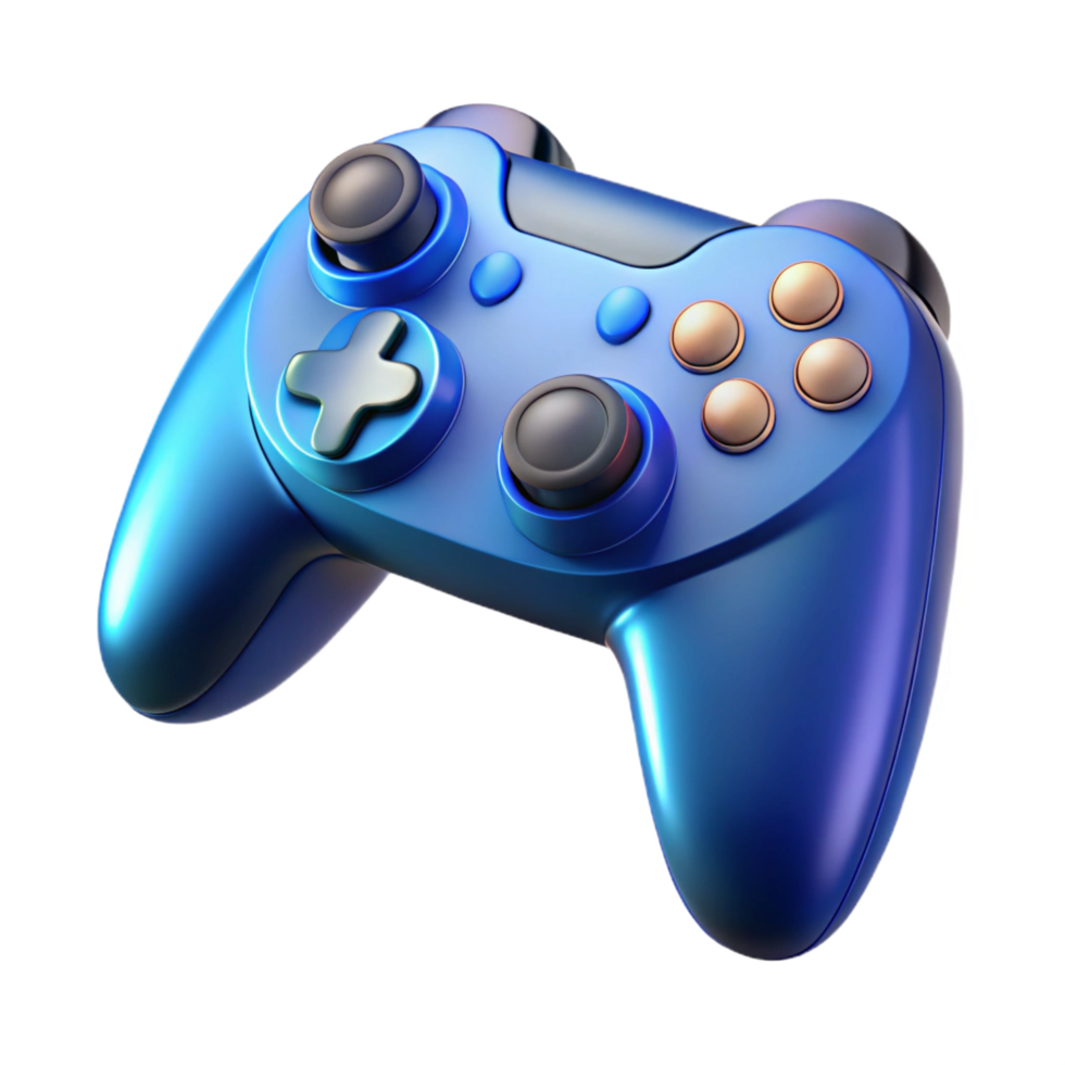 alluring playful gothic Gaming console controller with Transparent Background high resolution png