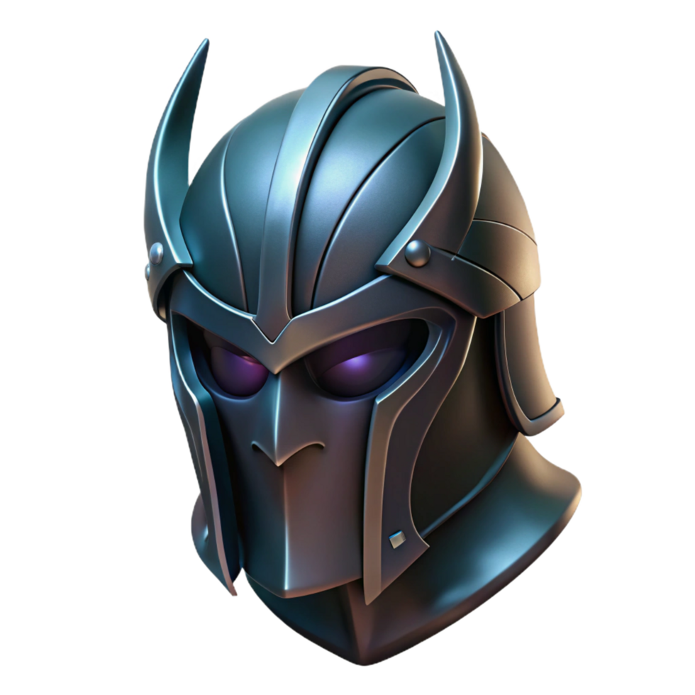 dramatic tranquil abstract Helm of Darkness, Hades' helmet, with Transparent Background genuine png