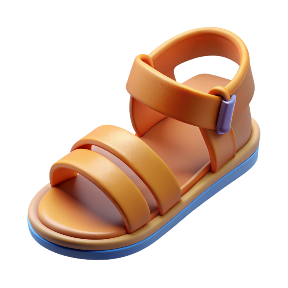 acclaimed bohemian Hyper-specific, photorealistic, concept art style render of a single Roman caligae, sandals, isolated cutout with Transparent Background ultra HD png