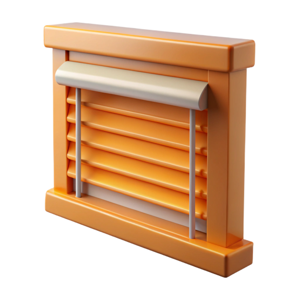 beautiful harmonious retro Window blind, Venetian, window covering with Transparent Background premium png