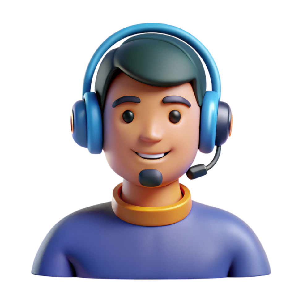 distinguished nordic Gamer, headphones, focused on screen, with Transparent Background masterfully captured png