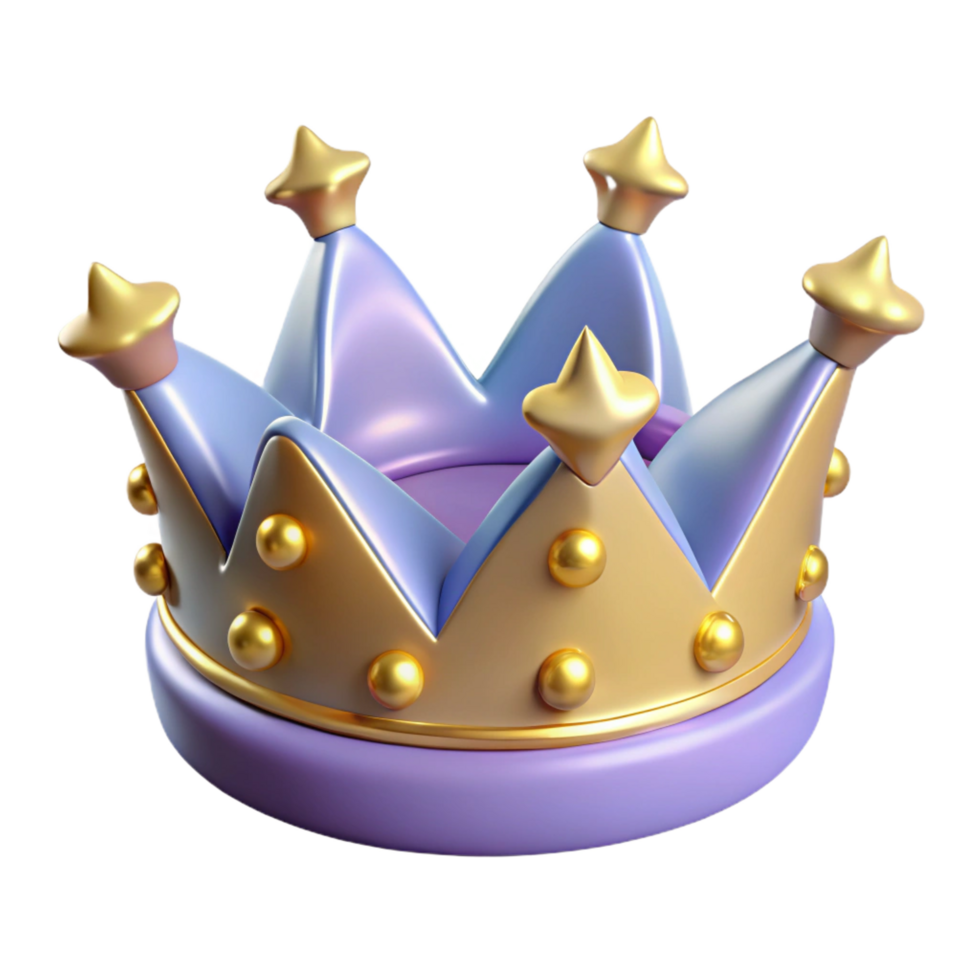 dramatic elegant Ultra-detailed professional render, isolated cutout, photorealistic depiction of a single, intricate celestial crown, adorned with sparkling stars with Transparent Background 4K png