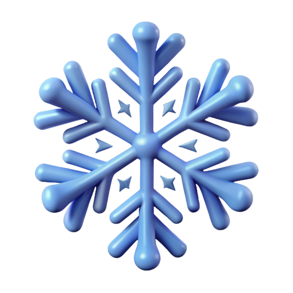 unforgettable surreal Single snowflake with Transparent Background artisan png