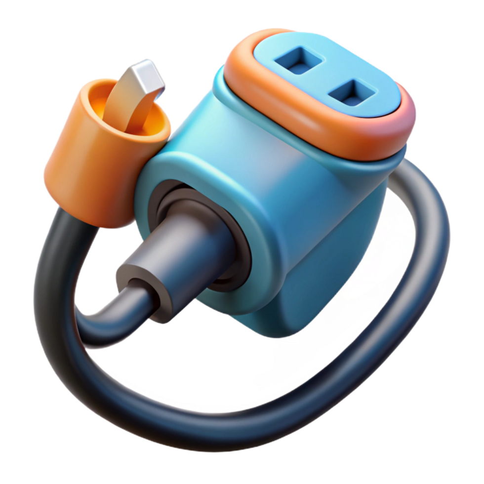 captivating peaceful traditional Electric car charging cable with Transparent Background top-tier png