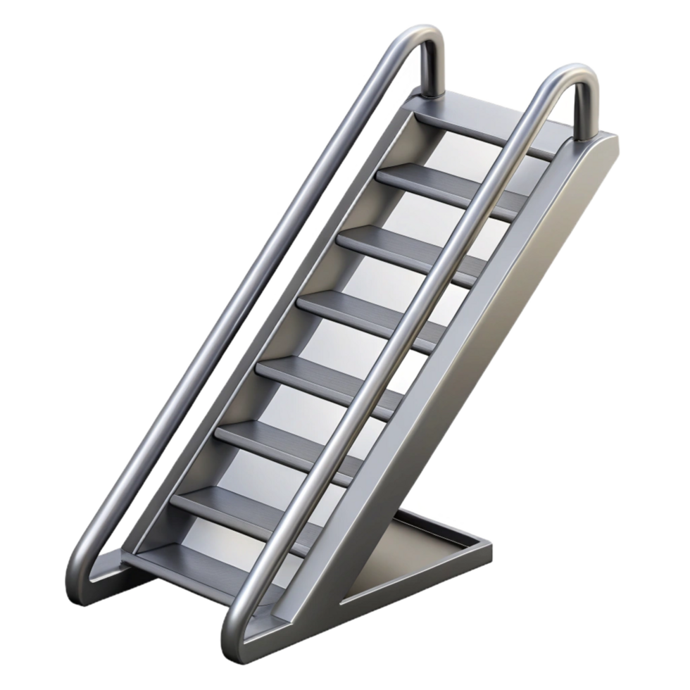 alluring industrial Fire escape ladder metal with Transparent Background premium png