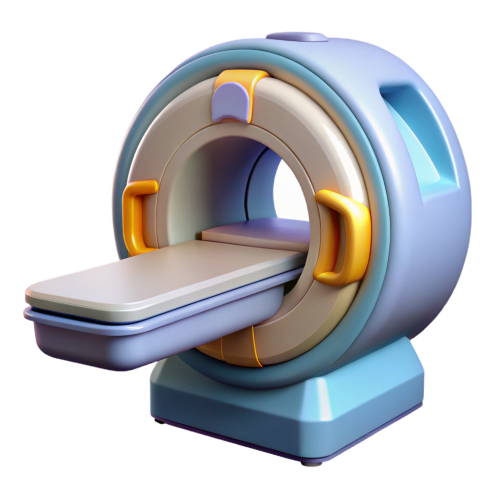 nostálgico deslumbrante médico tecnologia mri scanner com transparente fundo Alto resolução png