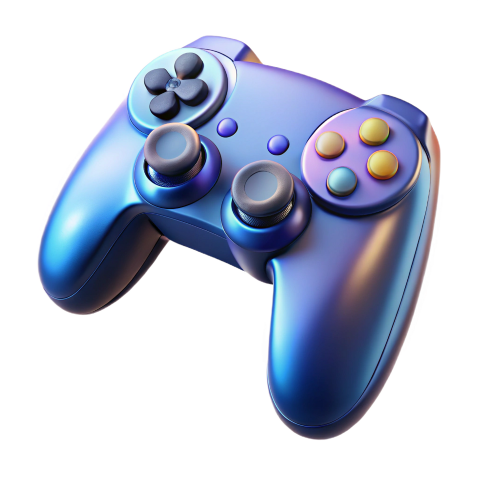 enchanting mysterious futuristic Gaming console controller with Transparent Background professional png