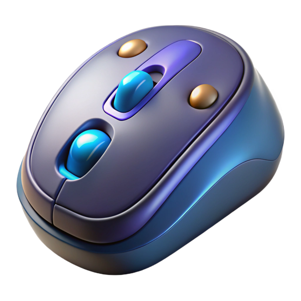 radiant romantic modern A gaming mouse with customizable buttons with Transparent Background precision png