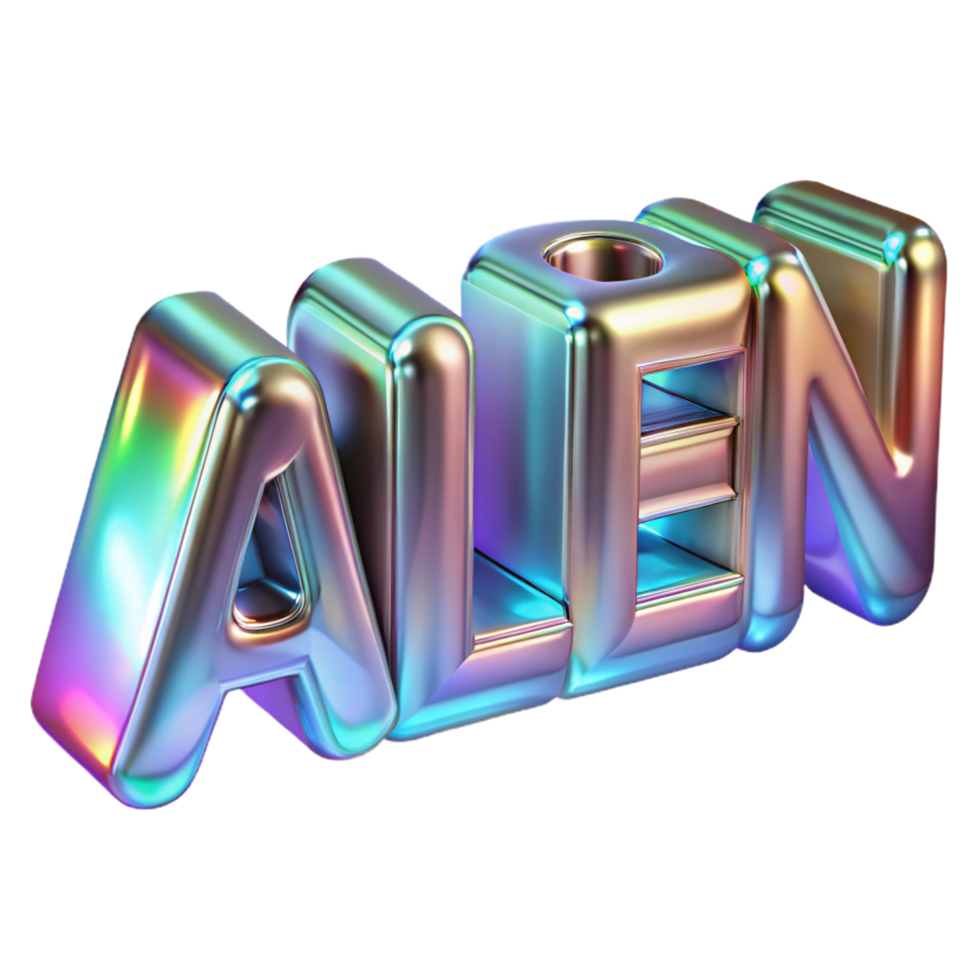 splendid notable Concept art style, isolated cutout of a holographic interface displaying alien text, highly detailed, hyper-specific with Transparent Background png
