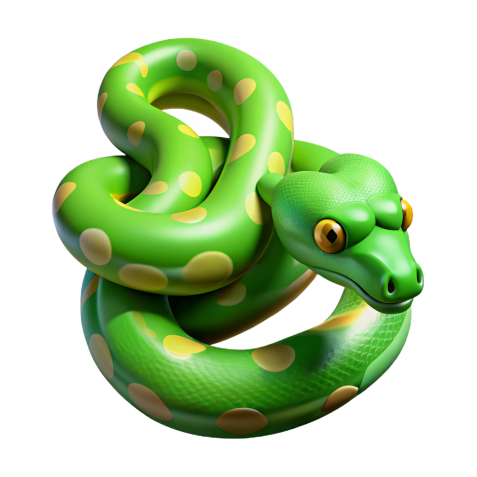 celebrated rustic A slithering green tree python with Transparent ...