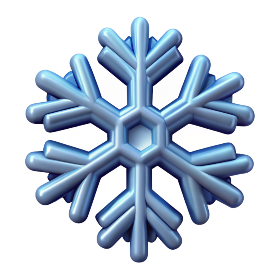alluring modern A single, stylized snowflake icon with intricate details with Transparent Background 8K png