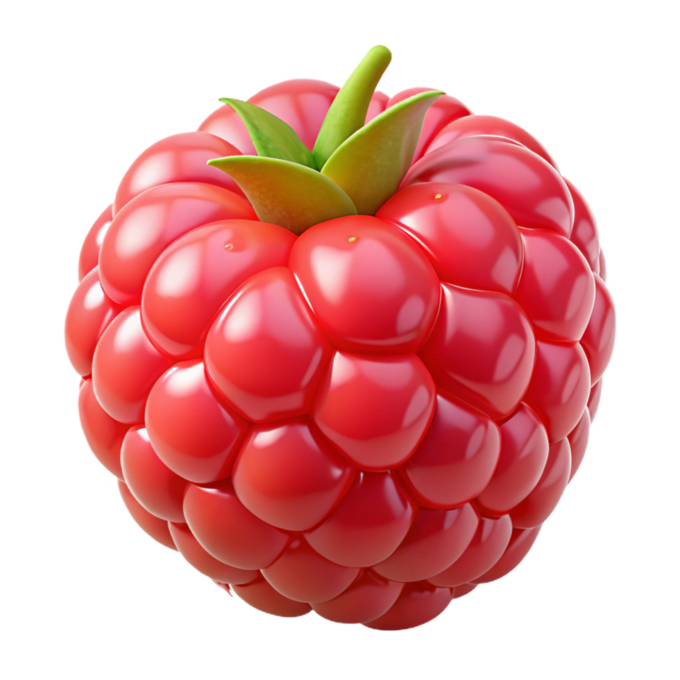 serene nostalgic victorian Red ripe raspberry with Transparent Background high resolution png