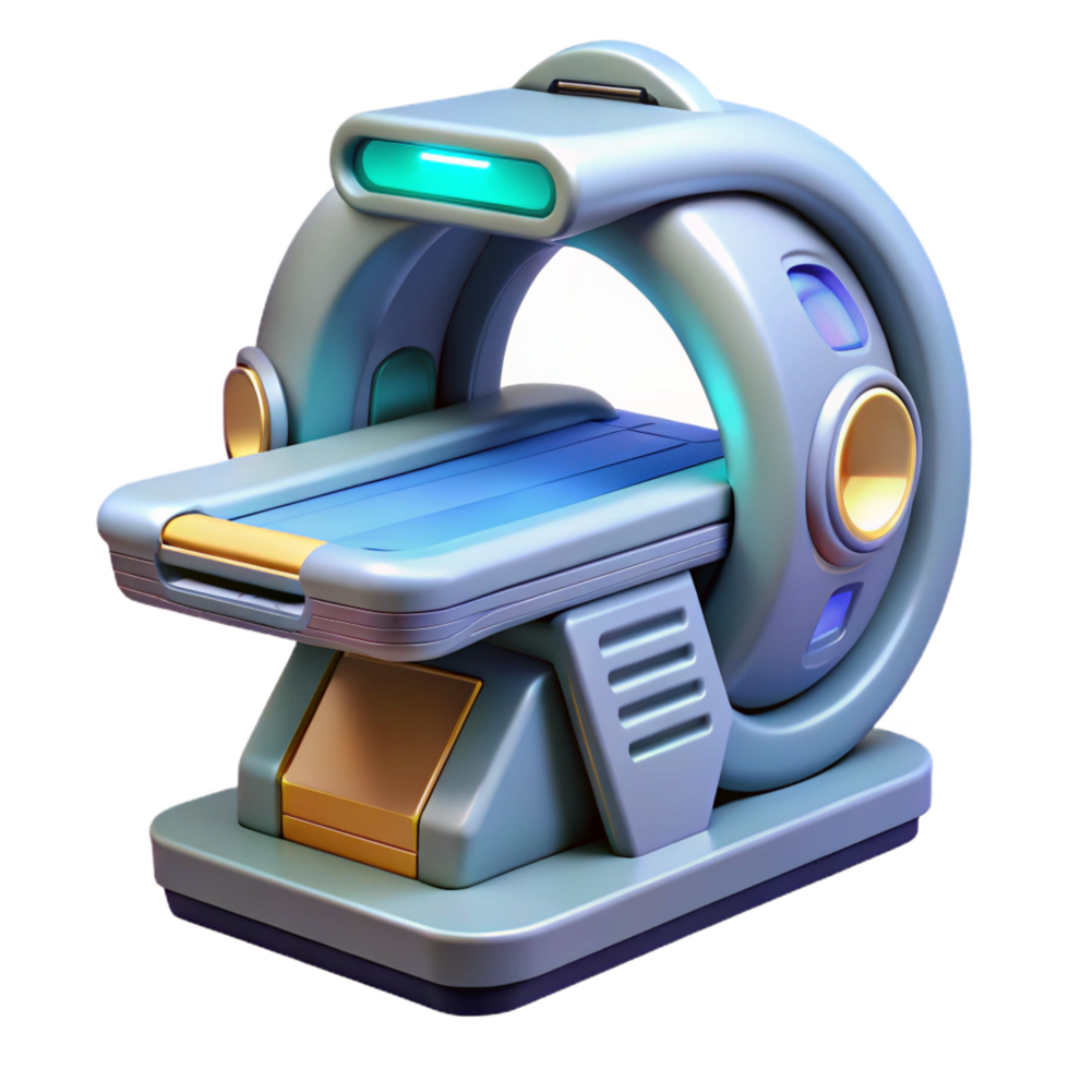 standout rustic Hyper-specific, concept art style isolated cutout of a futuristic medical scanner, ultra-detailed with Transparent Background impeccable png