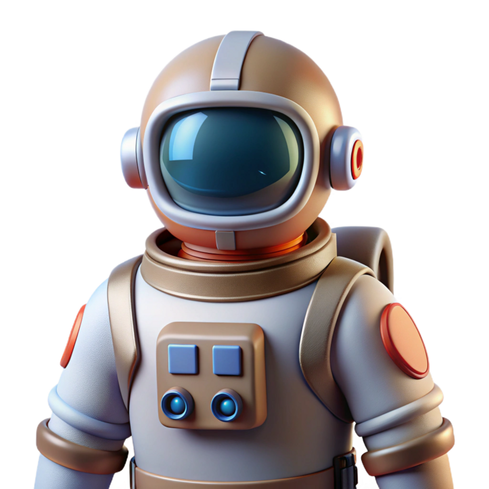 alluring peaceful abstract Concept art style, ultra-detailed, isolated cutout of a single, futuristic astronaut spacesuit, featuring advanced life support systems with Transparent Background detailed png