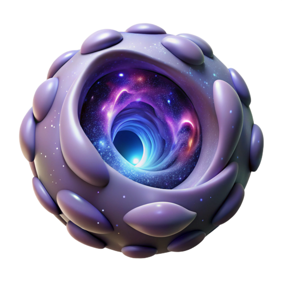 nostalgic serene Hyper-specific, concept art style, isolated cutout illustration of an ultra-detailed cosmic portal swirling with nebula gases with Transparent Background perfect clarity png