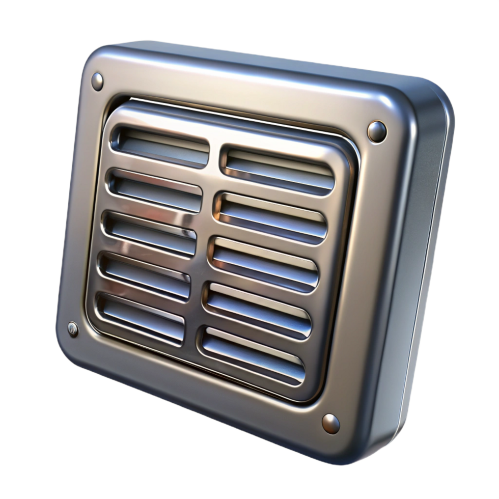 beautiful quintessential Metal ventilation grille, with Transparent Background png