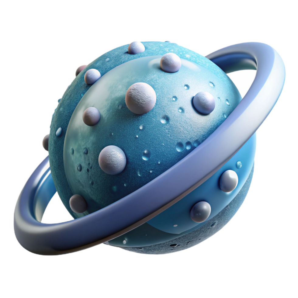 peaceful hypnotic Ultra-detailed, isolated cutout of a hyper-specific planetary ring fragment, icy particles, professional render, concept art style with Transparent Background artisan png
