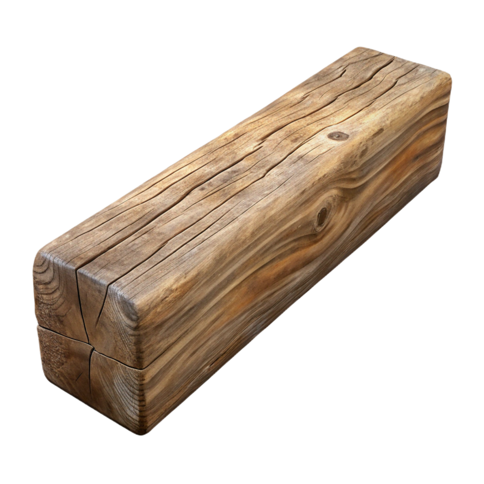 distinguished avant-garde Wooden beam, weathered texture, with Transparent Background elite png