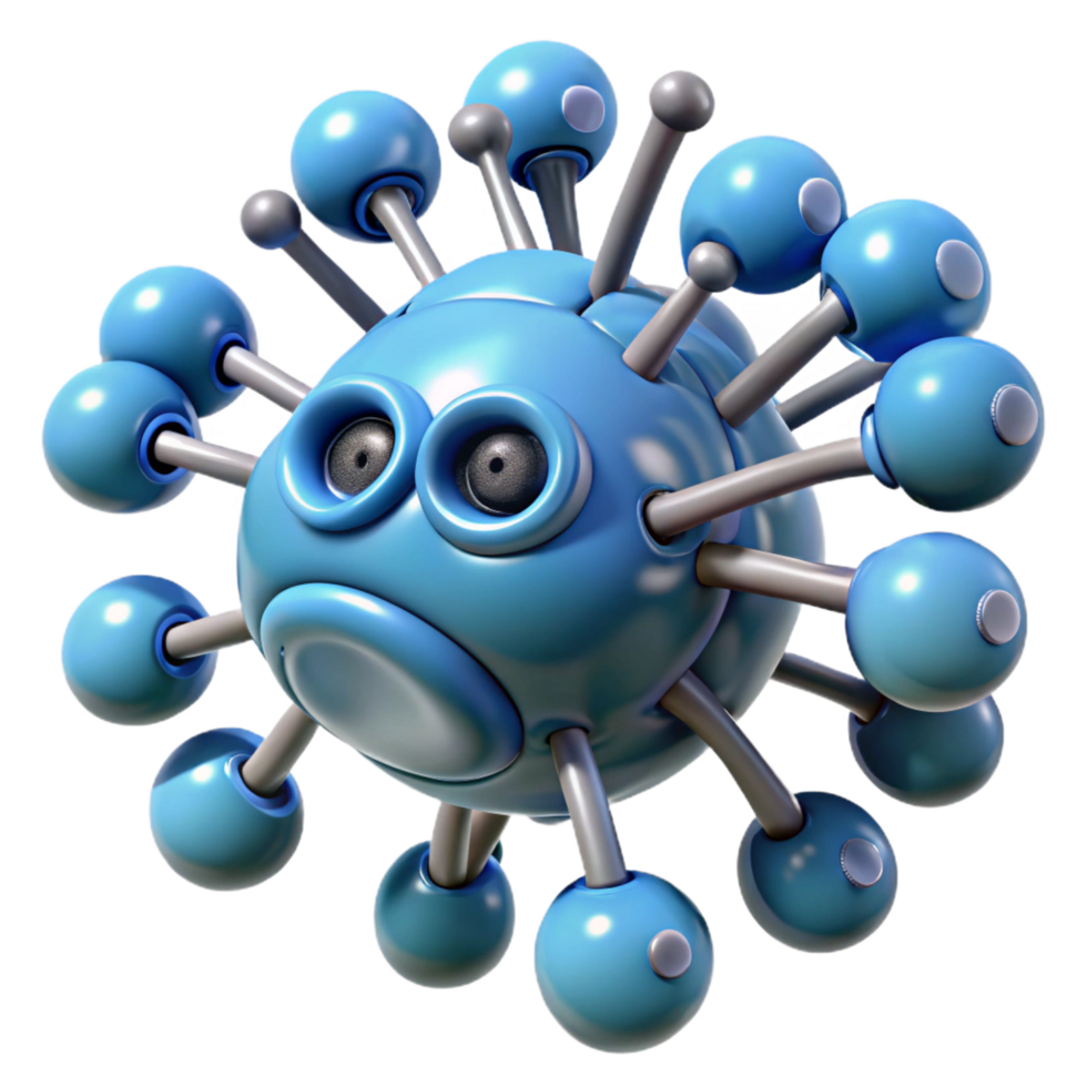 rare tropical Medical nanobot swarm with microscopic detail with Transparent Background detailed png