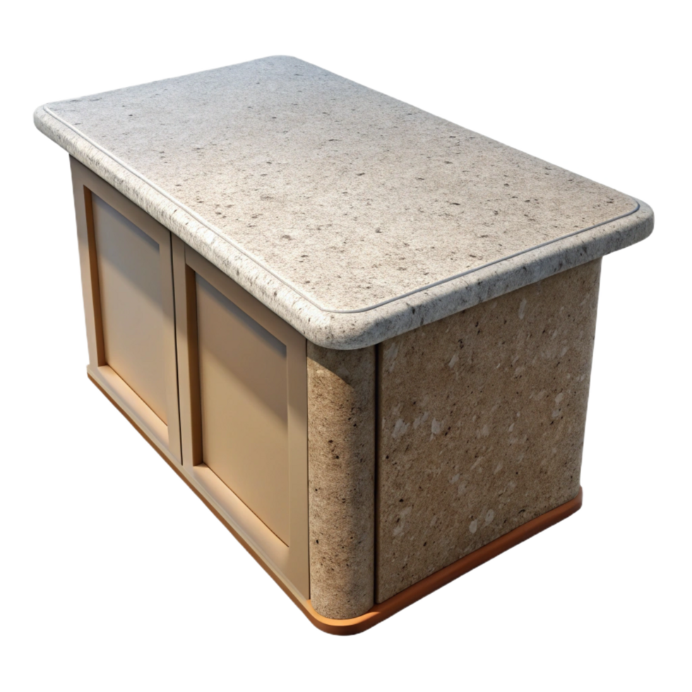 unparalleled tropical Quartz countertop, engineered stone, kitchen design with Transparent Background expertly shot png
