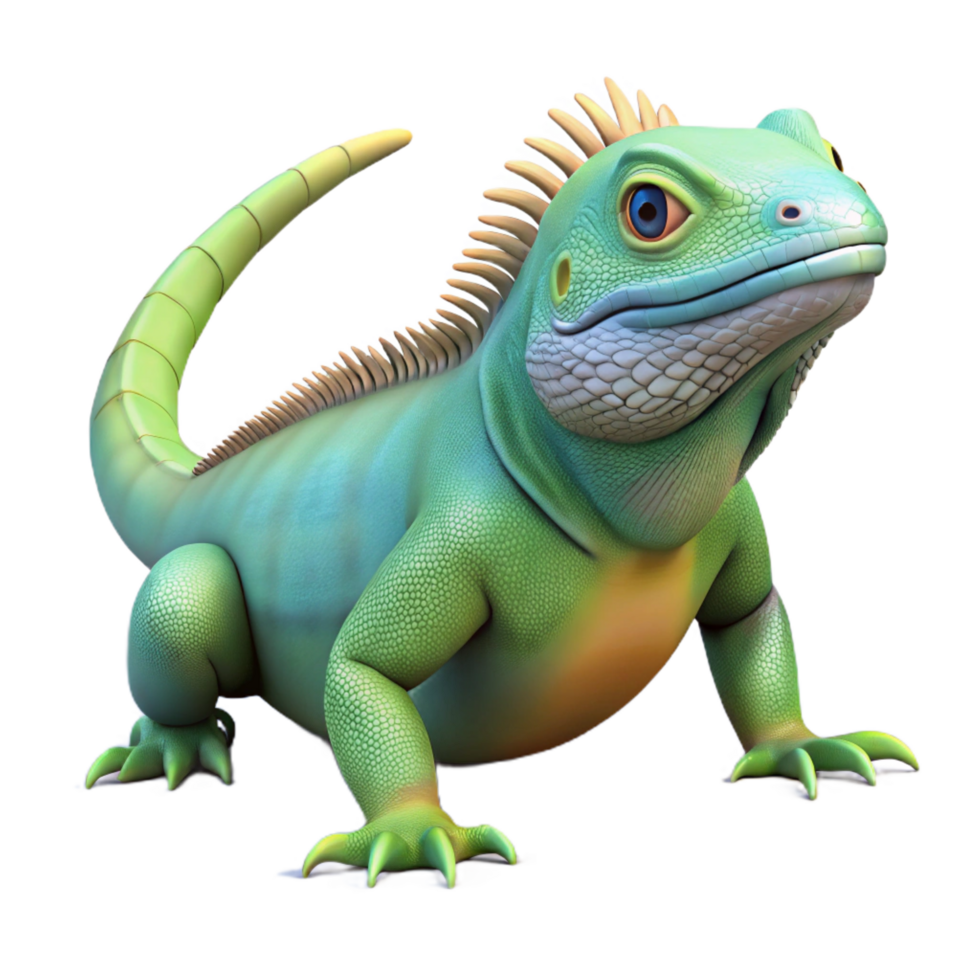 enchanting acclaimed An iguana with Transparent Background png