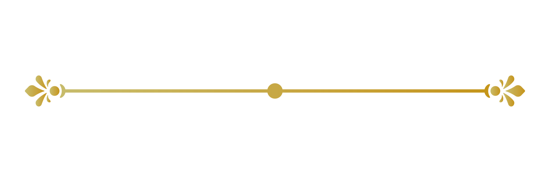 Decorative gold page divider png