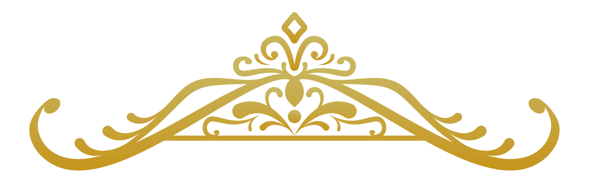 Classic gold Ornament Frame png