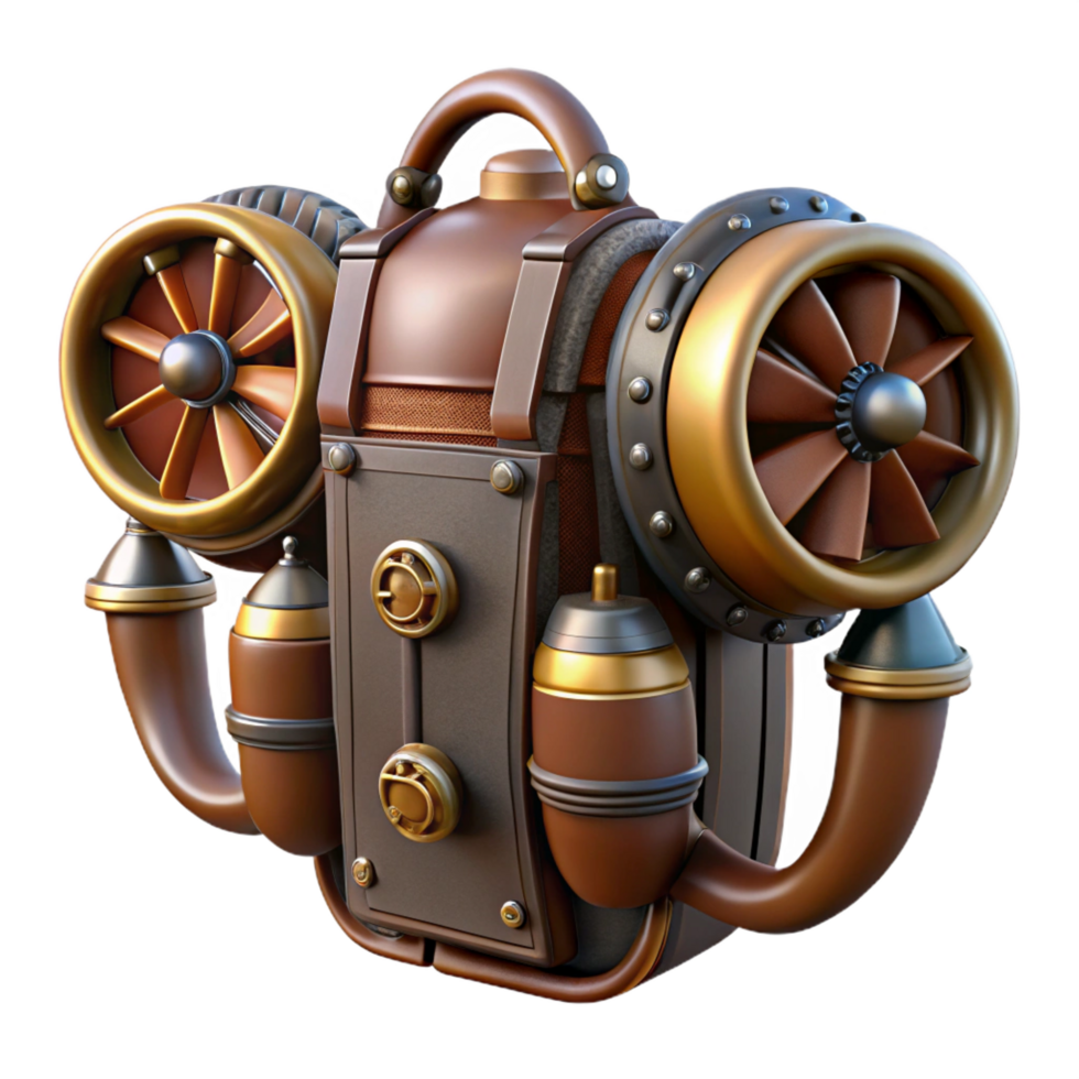 immaculate coveted Ultra-detailed, concept art style rendering of a steampunk bird automaton with articulated wings and clockwork gears Isolated cutout with Transparent Background png
