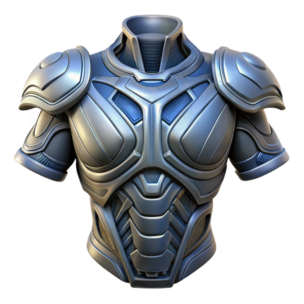 vibrant peaceful bohemian Cybernetic armor plating with intricate design with Transparent Background authentic png