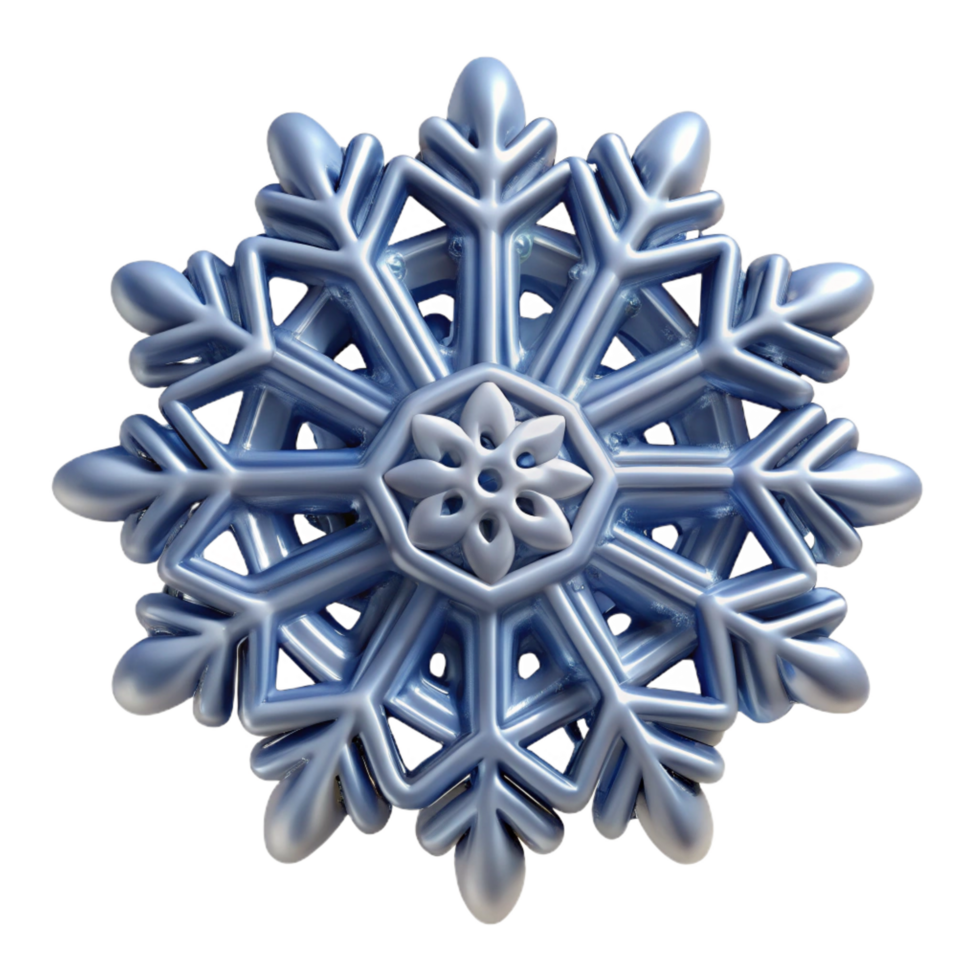 playful breathtaking Ultra-detailed isolated cutout of a hyper-specific photorealistic snowflake, intricate crystalline structure, symmetrical, with Transparent Background perfect clarity png