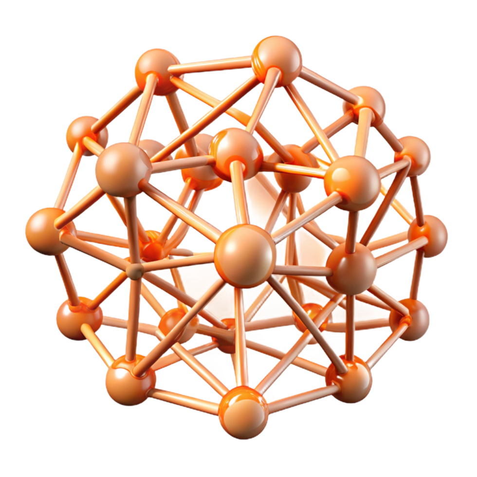 iconic creative Concept art style, isolated cutout of a complex, interwoven network of glowing, neural pathways with Transparent Background detailed png