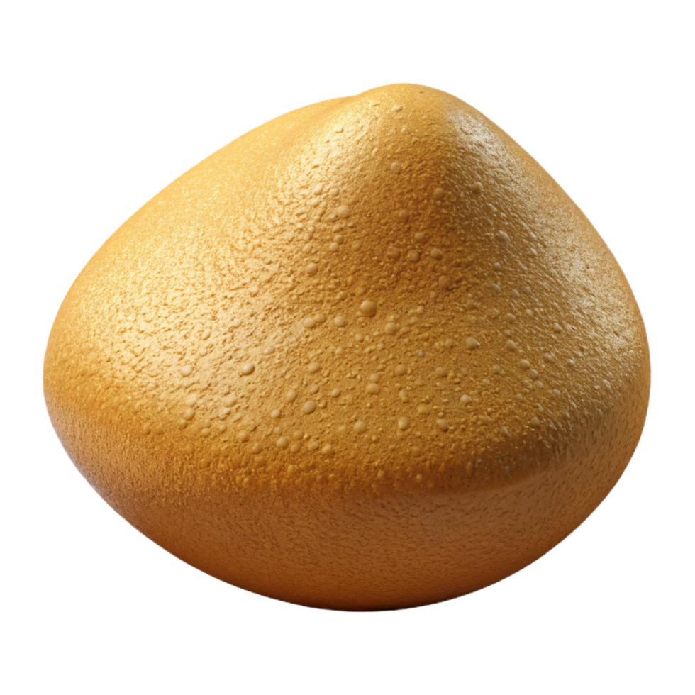 energetic elegant Photorealistic, hyper-specific render of a single, isolated cutout, single grain of sand, highly magnified with Transparent Background handcrafted png