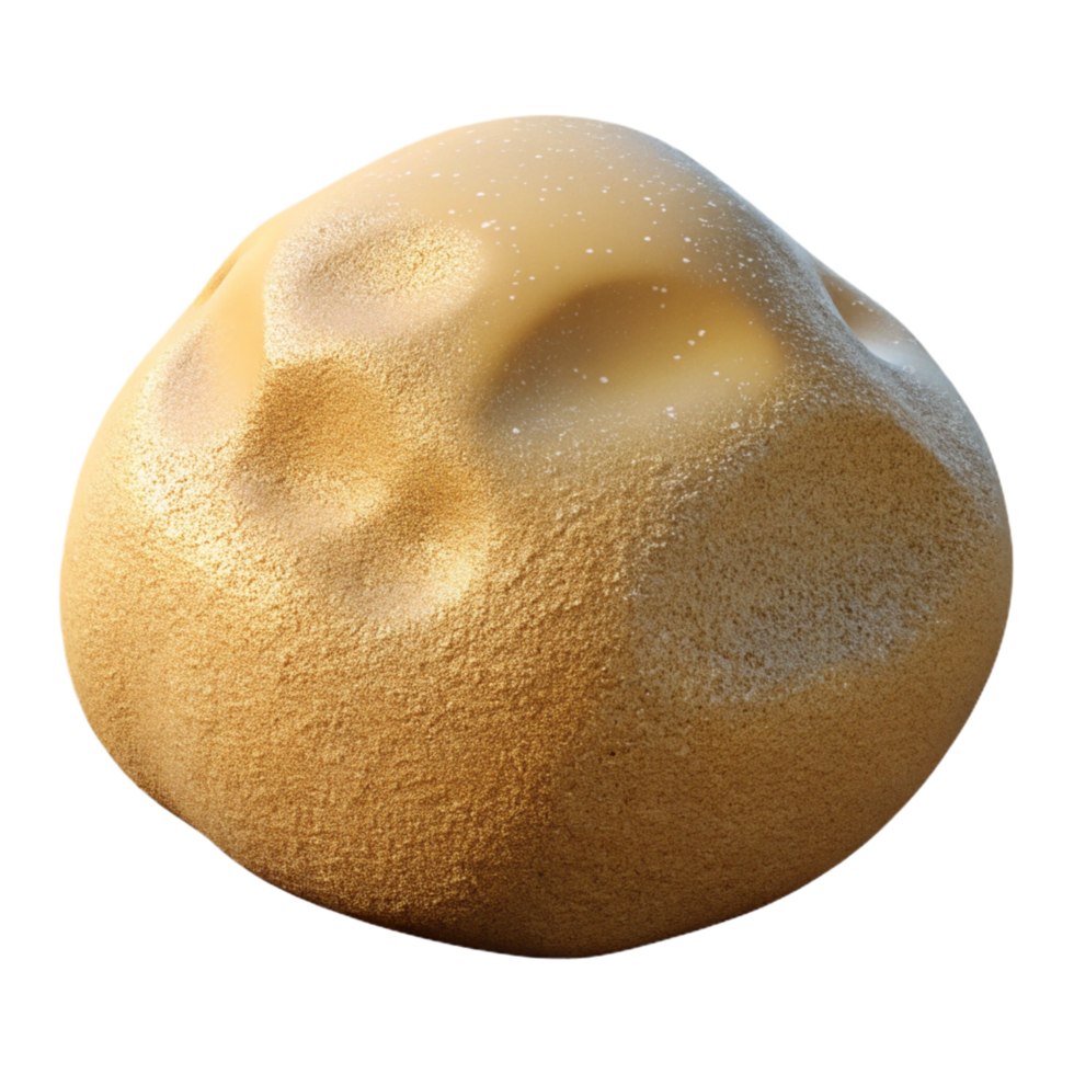 harmonious picturesque Hyper-specific, photorealistic render of an isolated, single, grain of sand with microscopic surface details with Transparent Background professional png