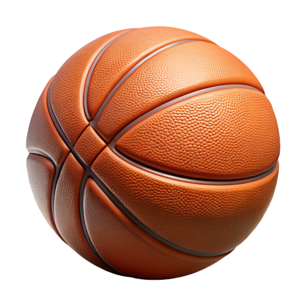 inspired abstract Hyper-specific professional render of a basketball with realistic texture and detailed stitching with Transparent Background top-tier png