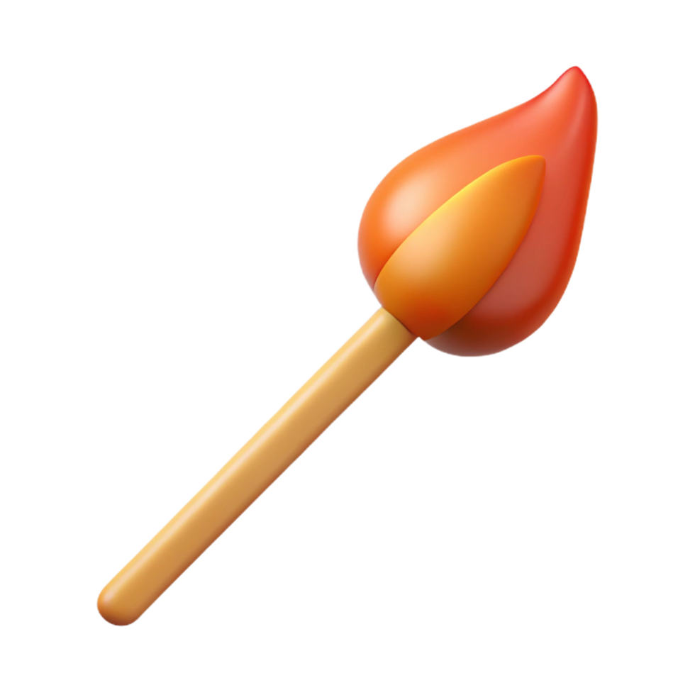 iconic nordic Photorealistic, isolated cutout of a single matchstick, hyper-specific with Transparent Background top-tier png