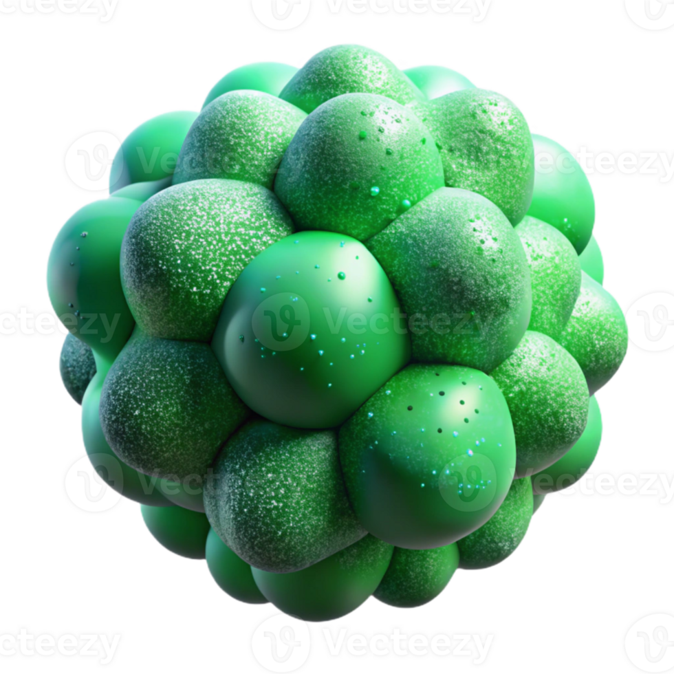 beautiful minimalist Abstract Green Particles Isolated Element professional png