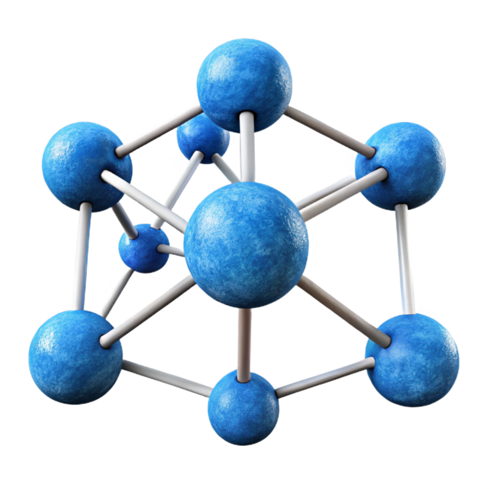 extraordinary abstract Abstract Network Nodes with Blue Connections Isolated high quality png