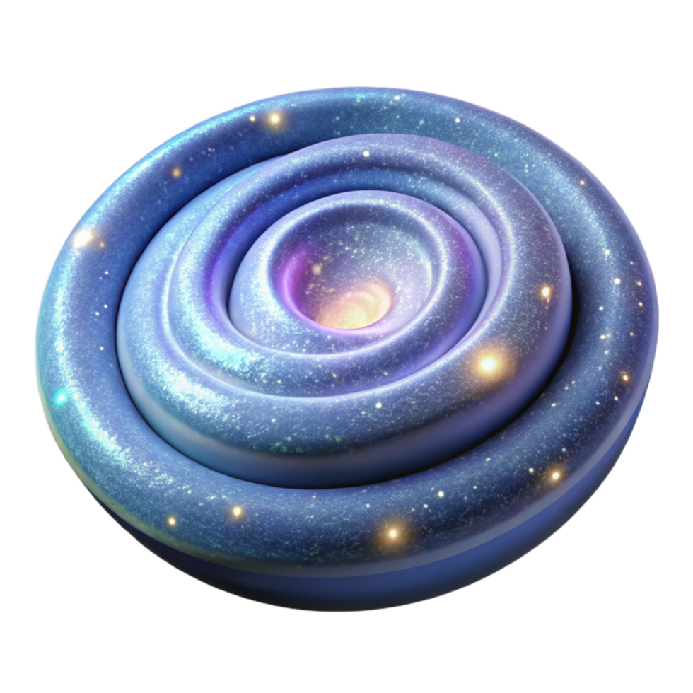 serene abstract Abstract Spiral Isolated with Pastel Color Palette Transparent Background detailed png