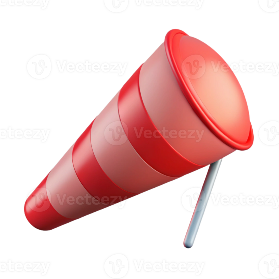 dramatic abstract Abstract Windsock Design Red Isolated Cutout premium png