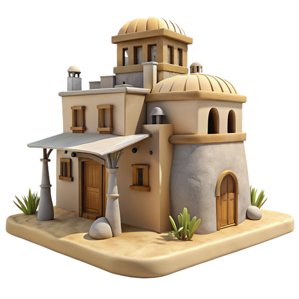 beautiful traditional Aerthys Architecture Sand Dune Home Transparent Background png