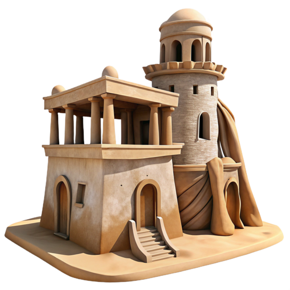 impressive creative Aerthys Architecture Windswept Desert Structure Cutout premium png