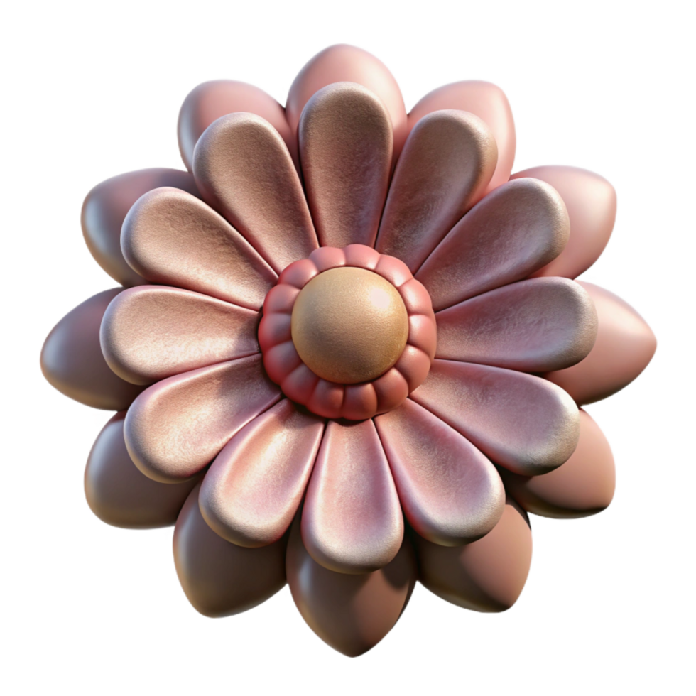 magnificent abstract Automated Flower Cutout Front View Isolated original png