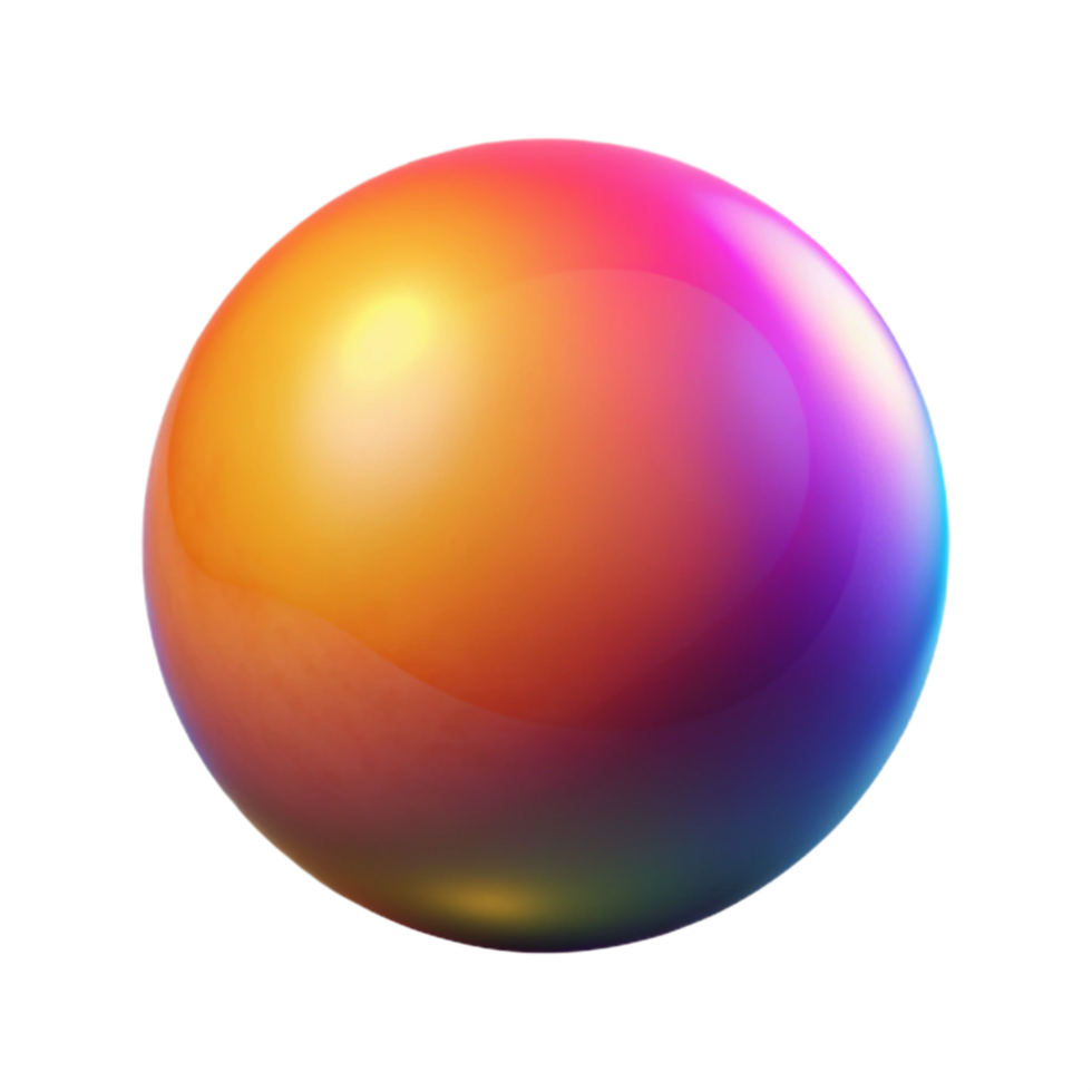 extraordinary classic Bright Gradient Sphere with Shadow Depth Effect exclusive png