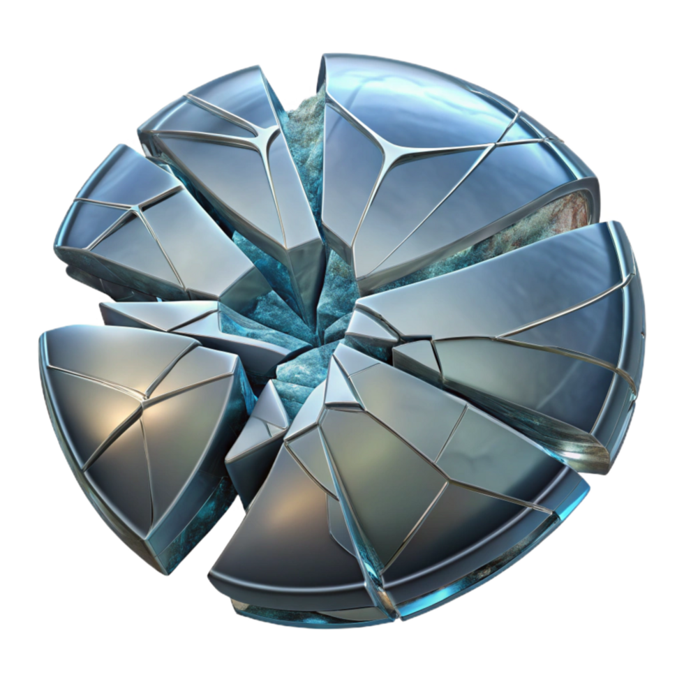 stunning modern Broken Glass Cutout with Transparent Background and Crack Pattern professional png