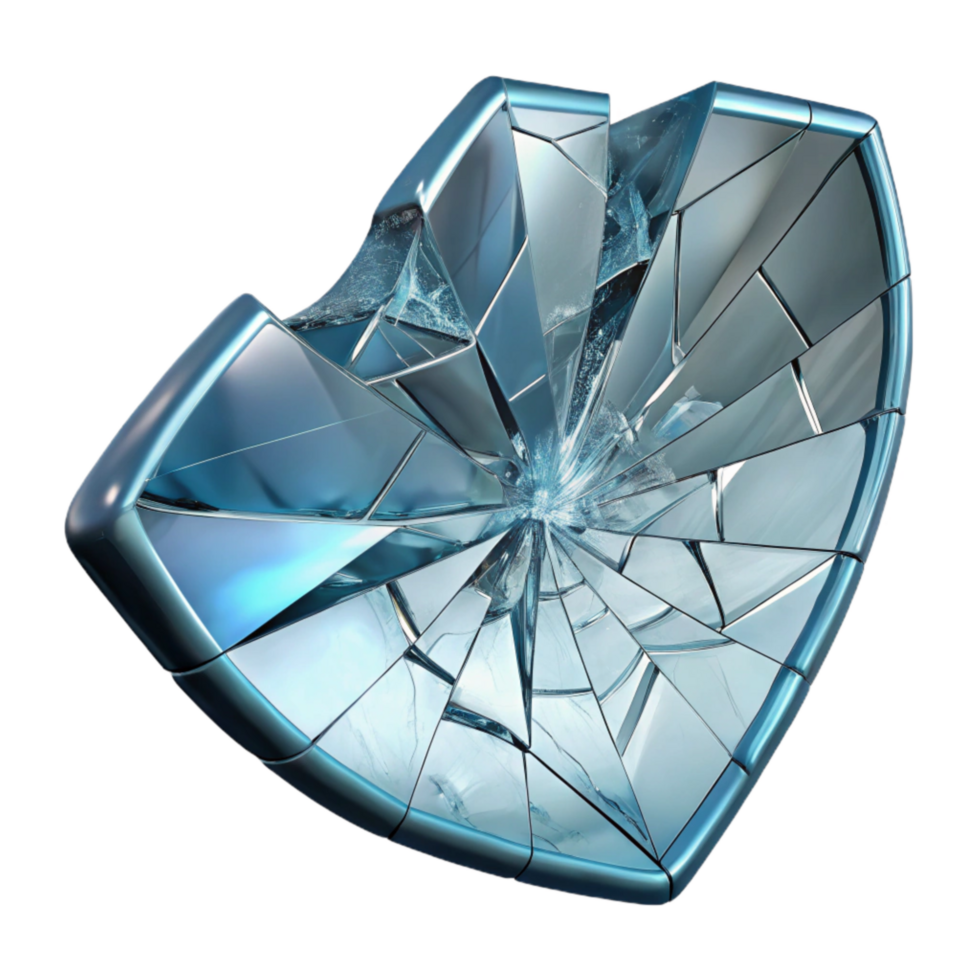 extraordinary classic Broken Glass with Transparent Background and Sharp Edges genuine png