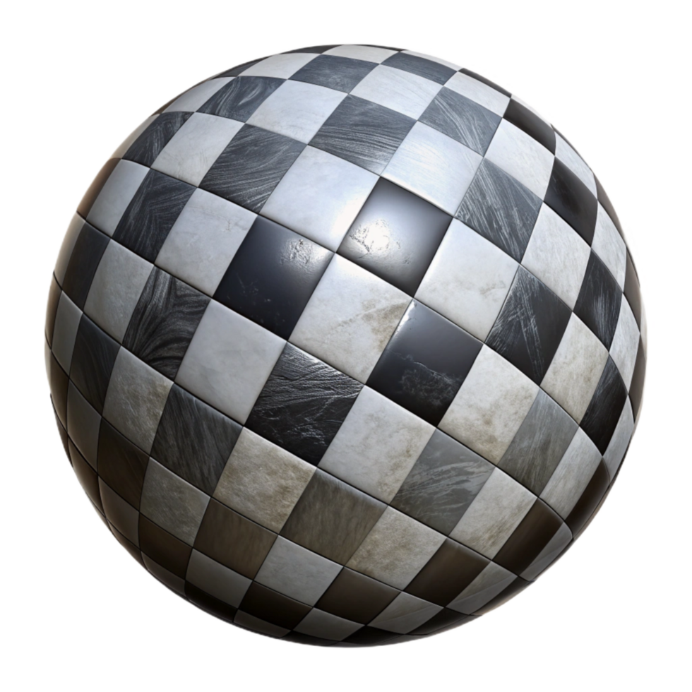 serene vintage Checkerboard Pattern Depth Illusion Transparent Background exclusive png