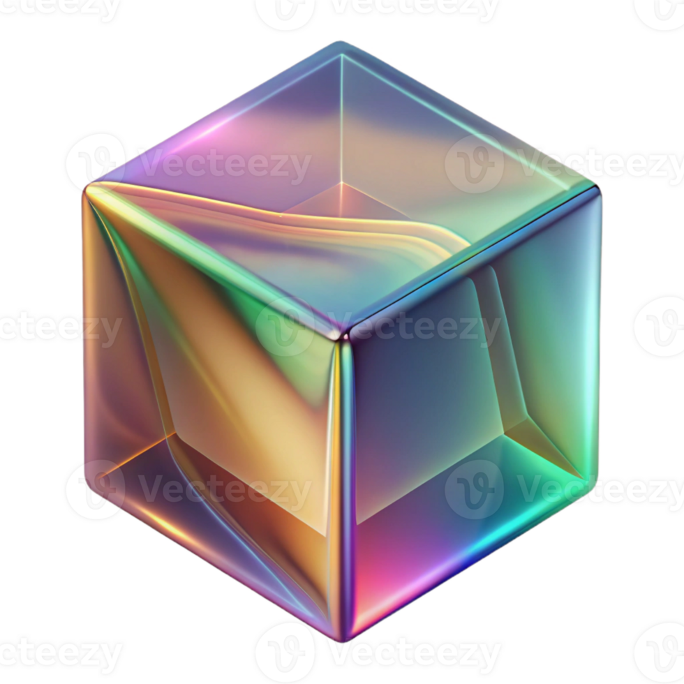 extraordinary modern Colored Translucent Film Covering Glass Block Isolated detailed png