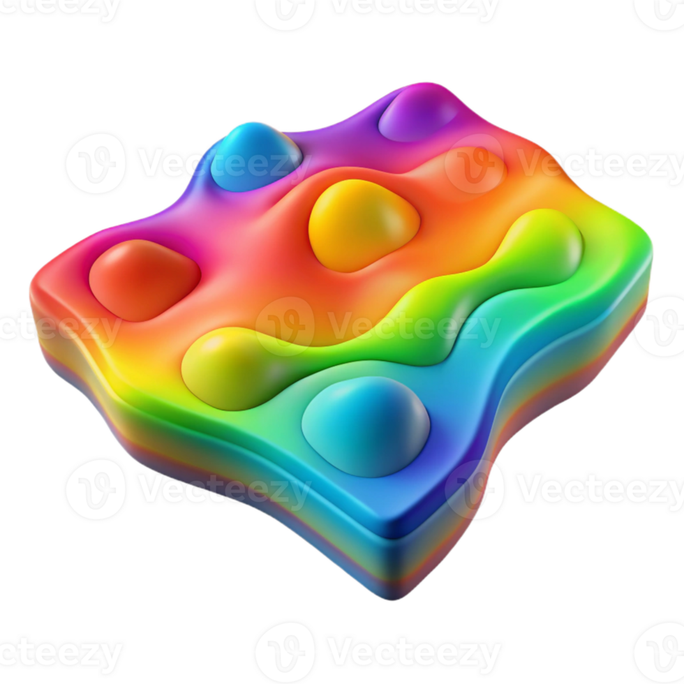 impressive classic Colorful Spectral Topography Map Illustration Transparent high resolution png